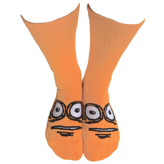 Heroin Skateboards Big Egg Socks - Neon Orange