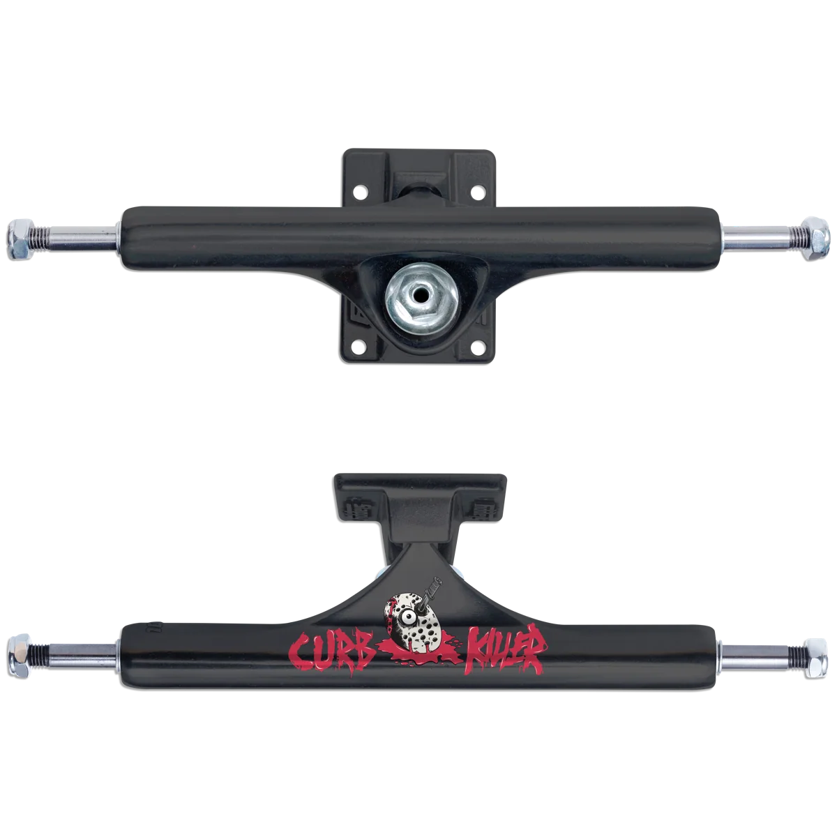 8.5" Slappy Trucks ST1 Curb Killer II Hollow Inverted Kinngpin - Black