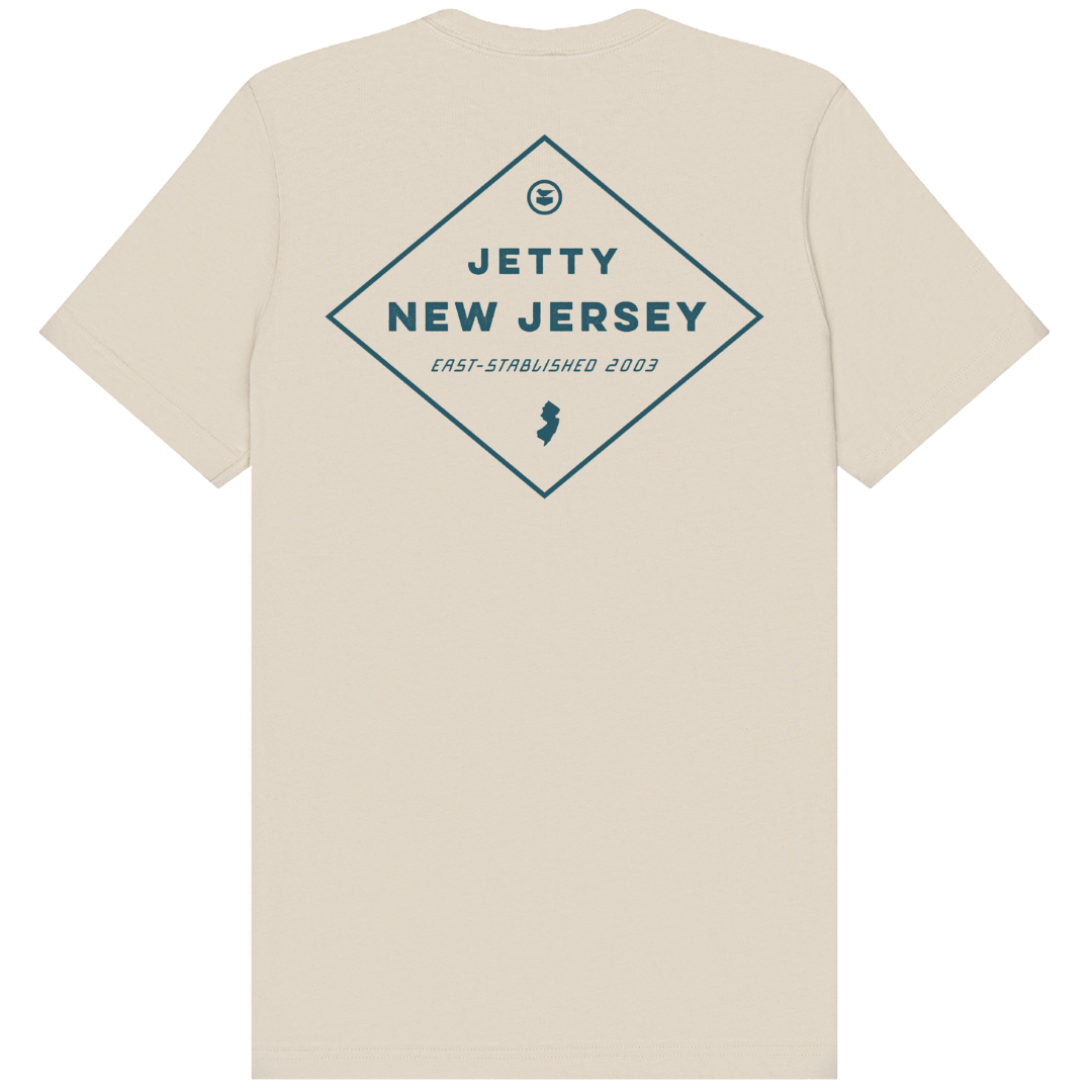 Jetty New Jersey Diamond T-Shirt - Dust Beige