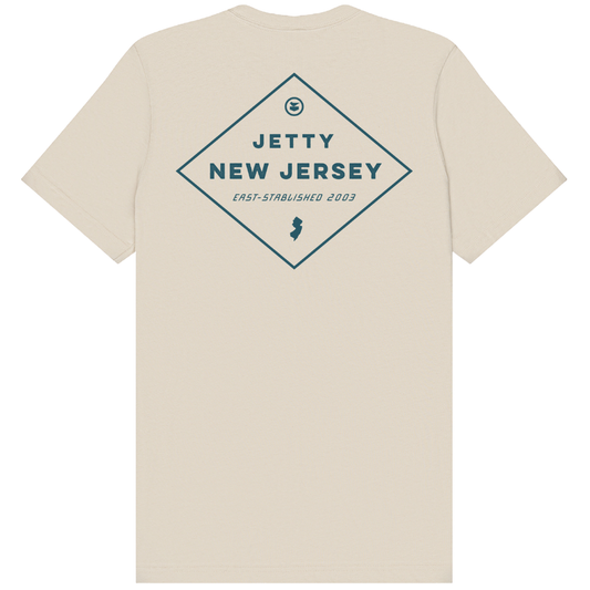 Jetty New Jersey Diamond T-Shirt - Dust Beige