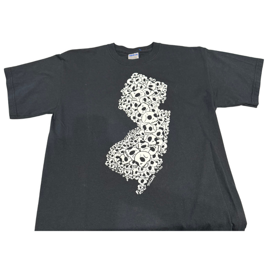 Skullboy New Jersey Skulls Stacked T-Shirt - Black