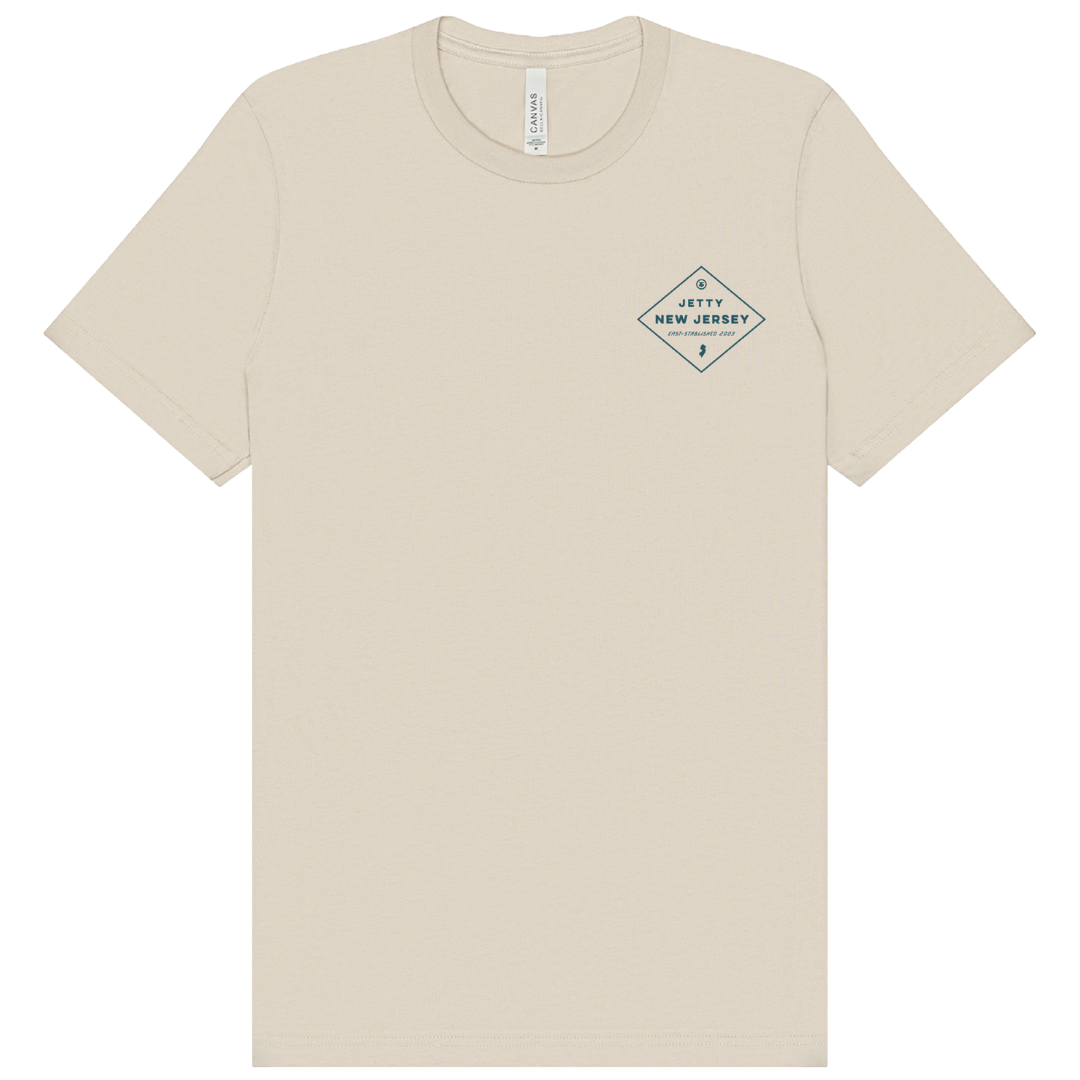 Jetty New Jersey Diamond T-Shirt - Dust Beige