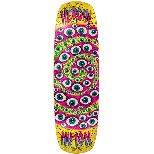 9.5" Heroin Nolan Houghton Spiralize Skateboard Deck