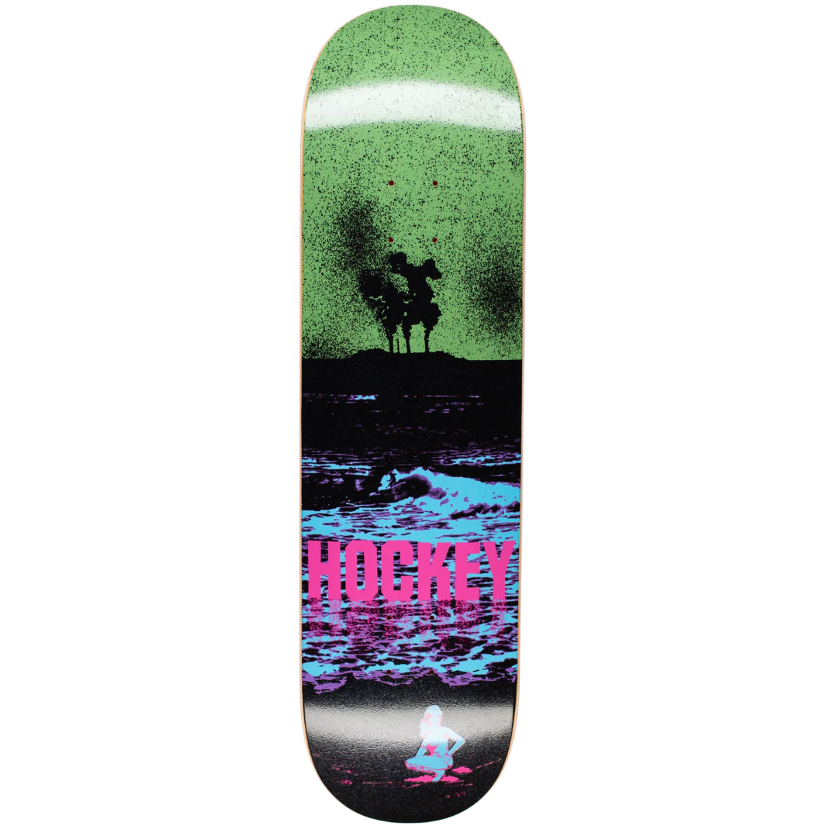 8.5" Hockey Andrew Allen Nuclerar Spray Tan Skateboard Deck - Shape 1