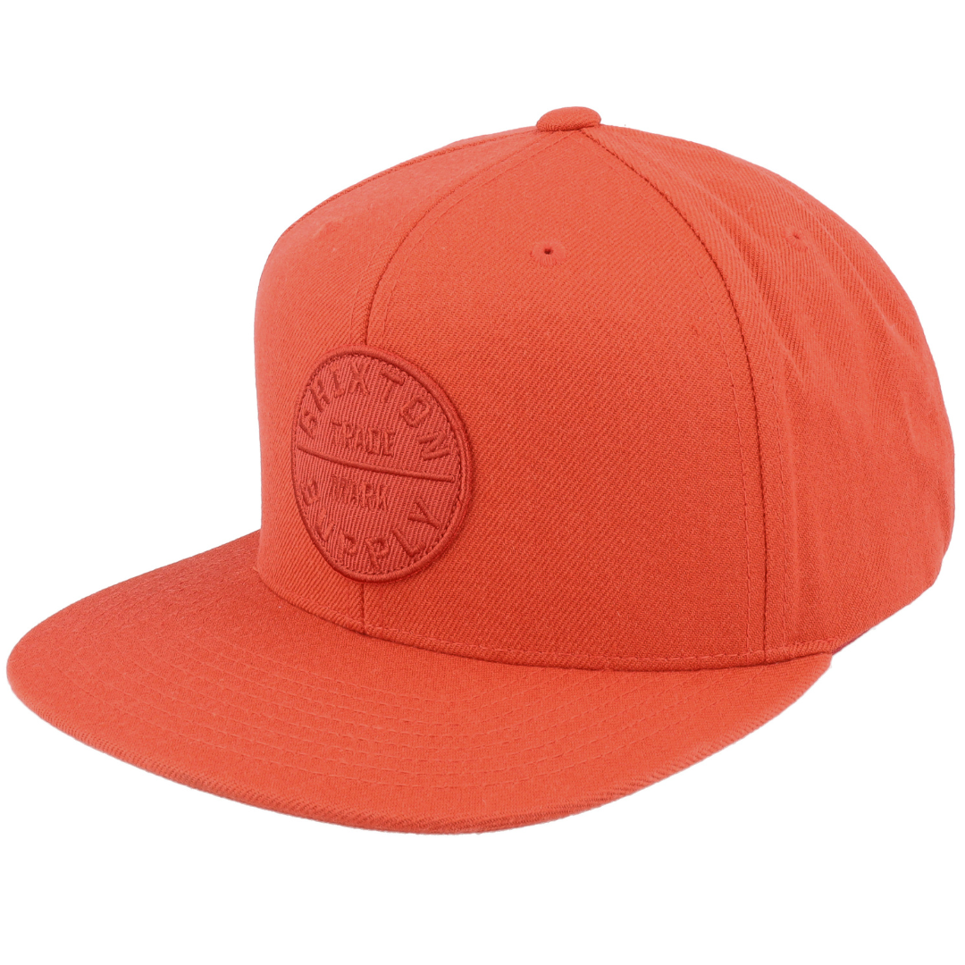 Brixton Oath III Snapback Hat - Phoenix Orange / Dark Brick