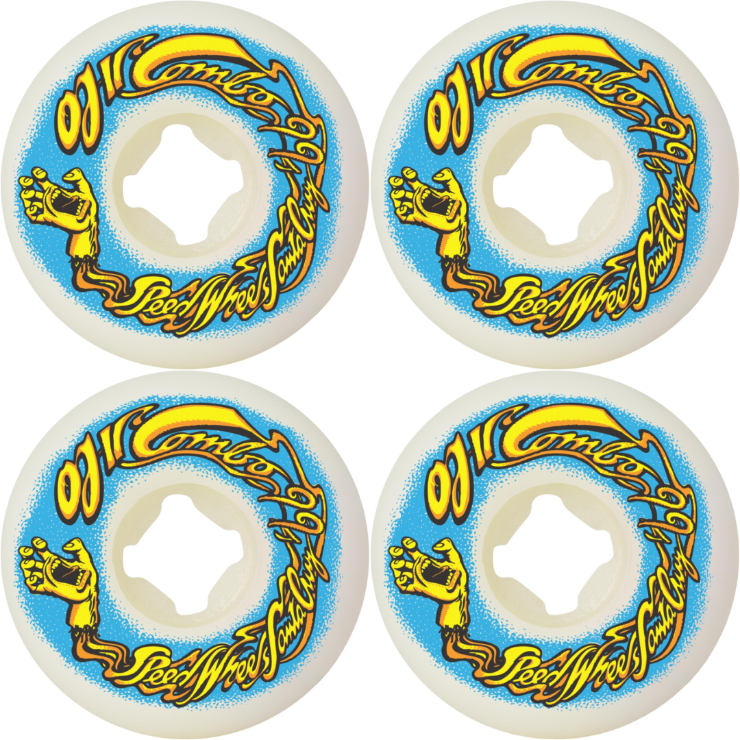 60mm OJ Wheels OJ II Original White Combo 99a Skateboard Wheels