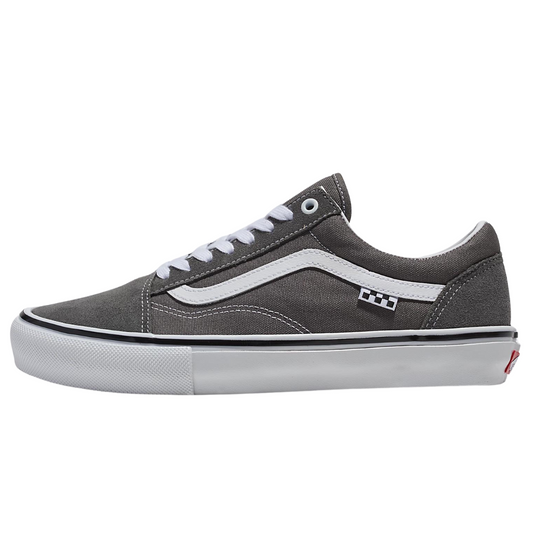 Vans Skate Old Skool Pewter (Grey) / White Skate Shoes