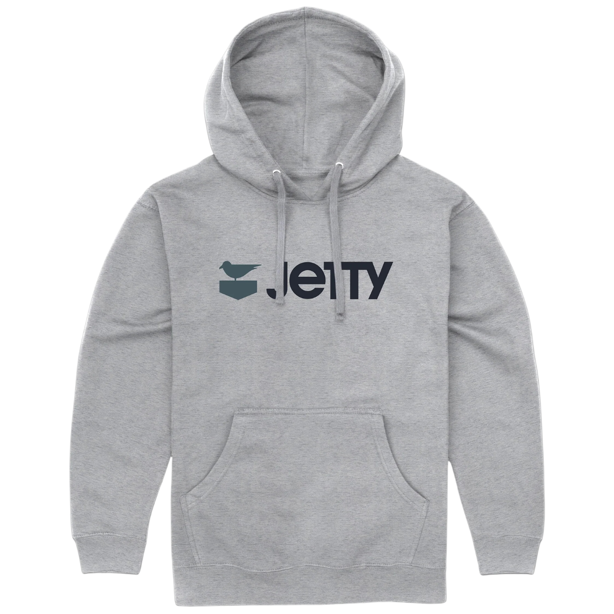 Jetty Otis Logo Hoodie - Heather Grey