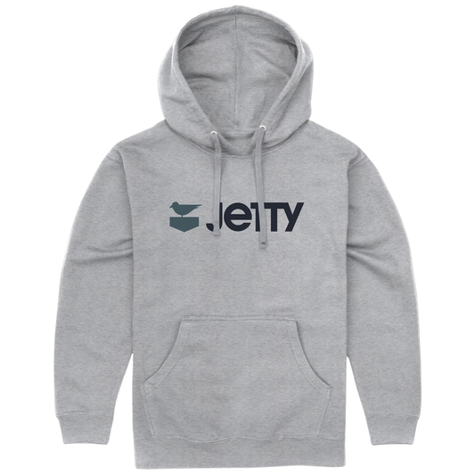 Jetty Otis Logo Hoodie - Heather Grey
