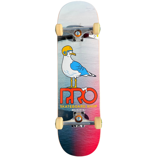 8.5" Pro Skateboard Shop Belmar Seagull Complete Skateboard