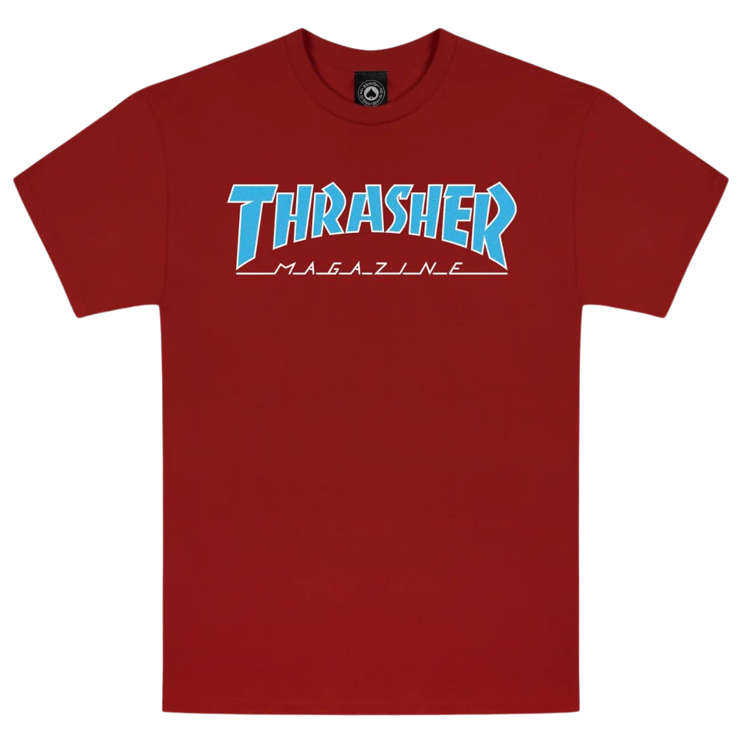 Thrasher Magazine Outlined T-Shirt - Red