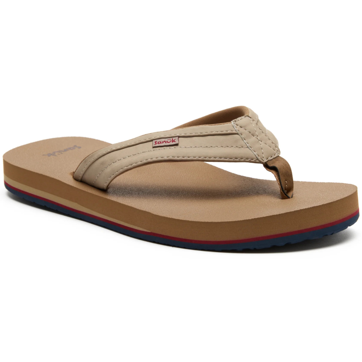 Sanuk Ziggy Men's Flip Flops - Oxford Tan