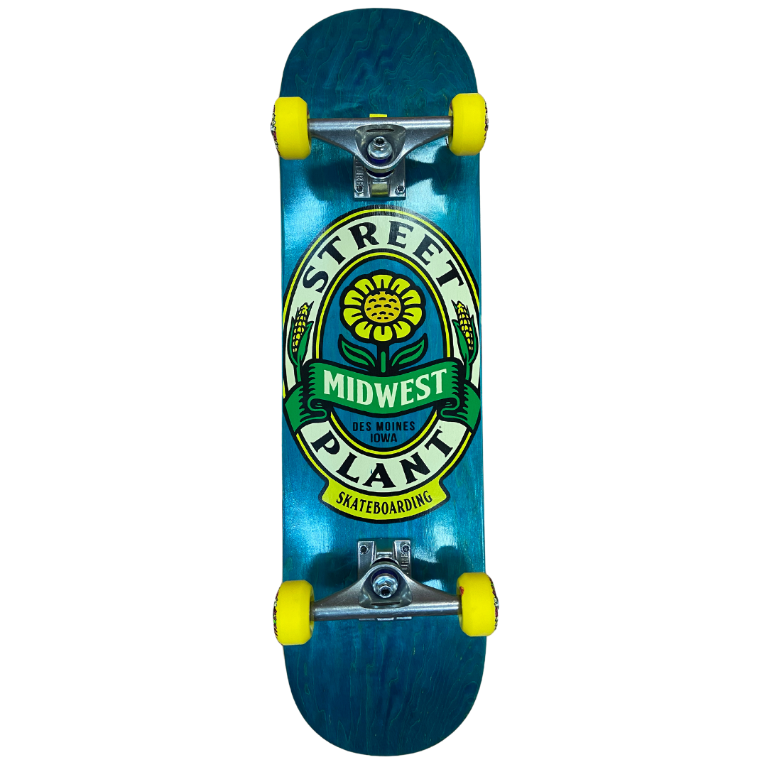 8.1" Street Plant Midwest Flower Complete Skateboard PSS Complete B