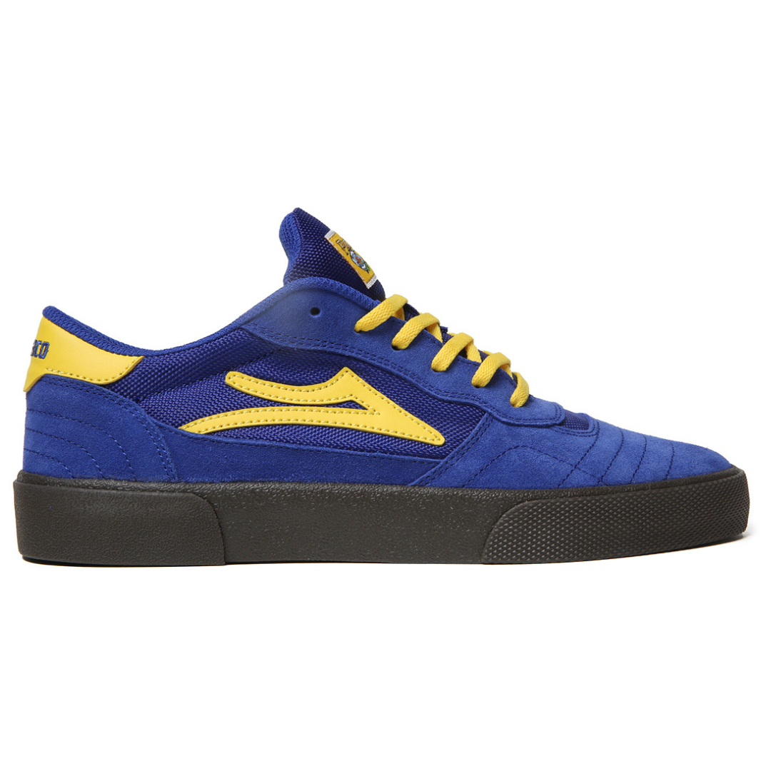 Lakai x Pacifico Cambridge Blue / Yellow Suede Skate Shoes
