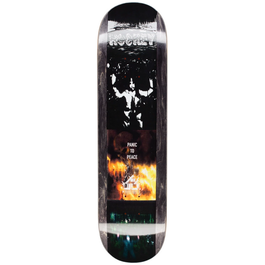 8.38" Hockey Panic To Peace Team Skateboard Deck - Assorted Stains