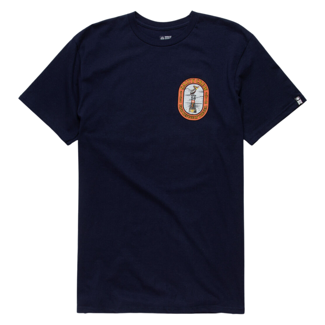 Salty Crew Perched T-Shirt - Navy Blue