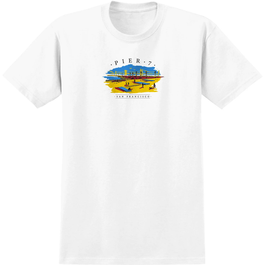 Real Skateboards Pier 7 T-Shirt - White