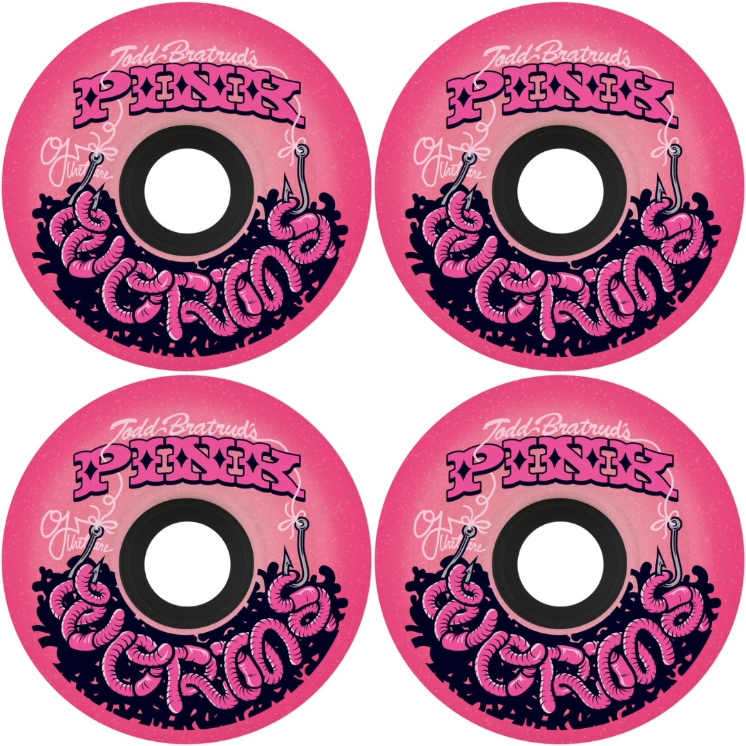 60mm OJ Wheels Pink Worms Super Juice Pink 78a
