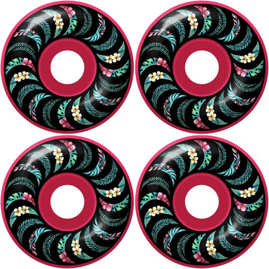52mm Spitfire F4 Formula Four Floral Classic Wheels Pink 99a