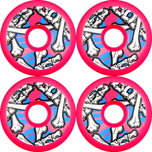 64mm Powell Peralta Crossbones Skateboard Wheels Pink 97a