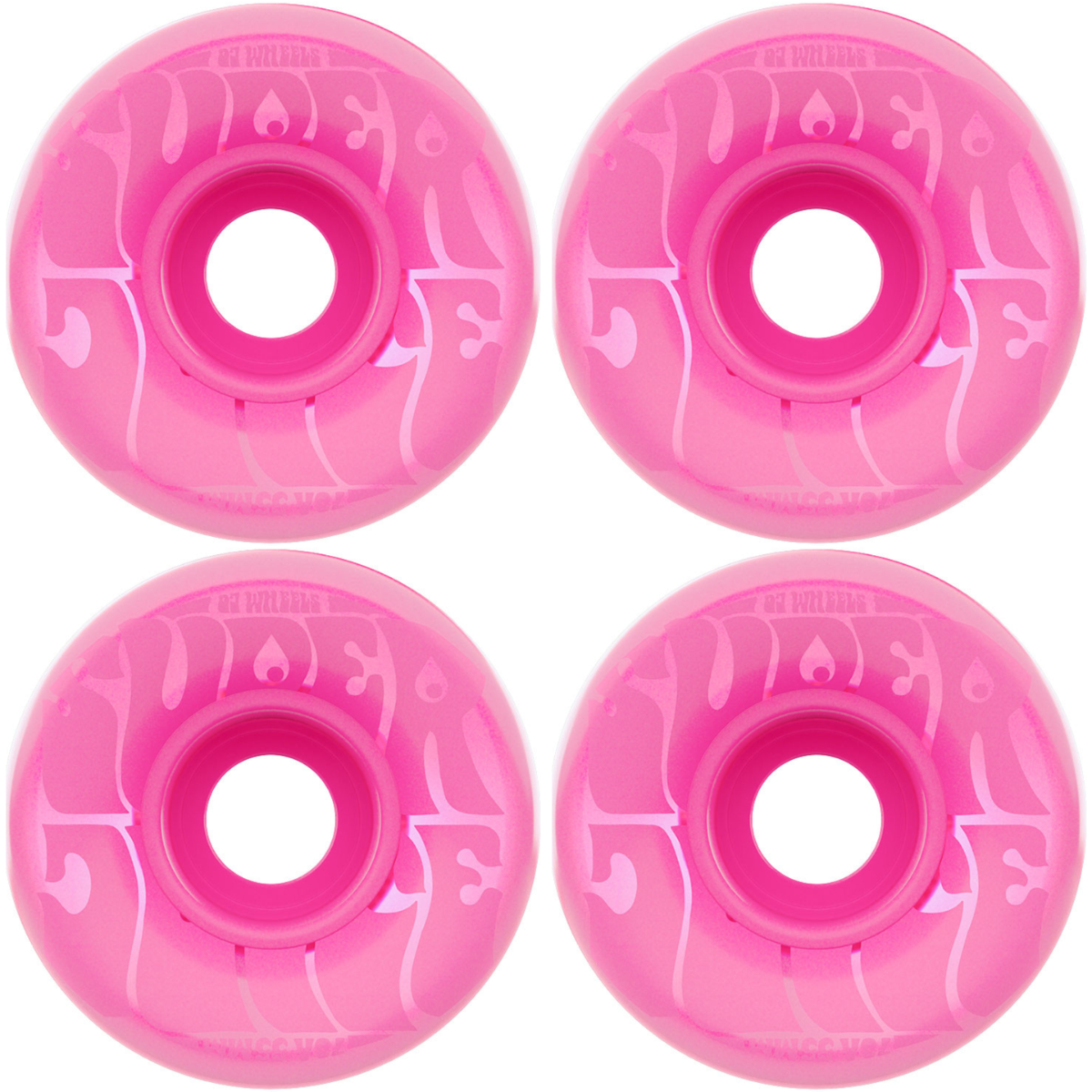 55mm OJ Wheels Bubble Gum Mini Super Juice Transparent Pink 78a