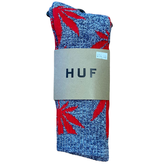 Huf Plant Life Crew Socks - Grey / Red