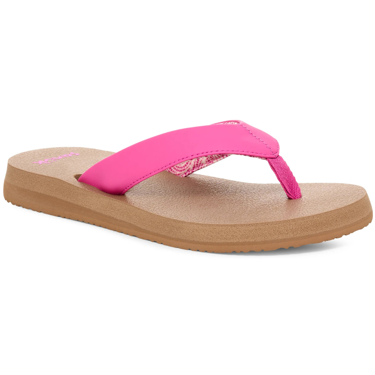 Sanuk Yoga Mat II Women's Memory Foam Flip Flops - Phlox Pink