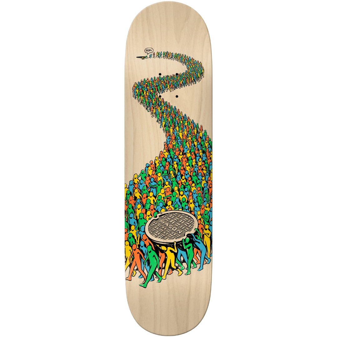 8.25" Real Skateboards Mason Silva Population True Fit Skateboard Deck