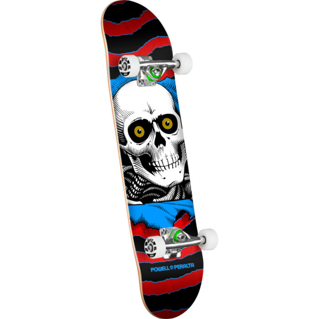 7.0" Powell Peralta Ripper Birch Complete Skateboard Red / Blue