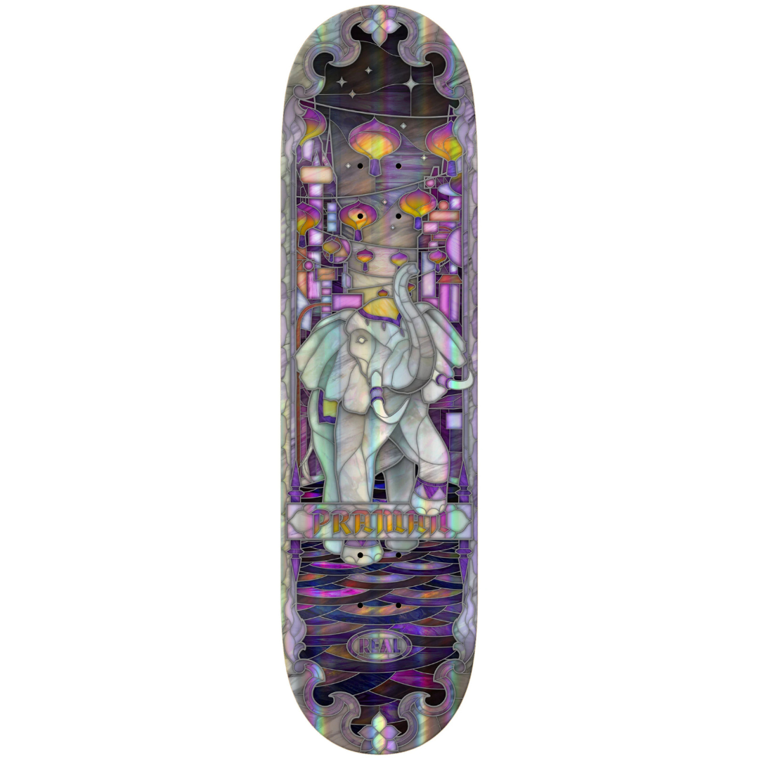 8.5" Real Skateboards Patrick Praman Holographic Cathedral Deck