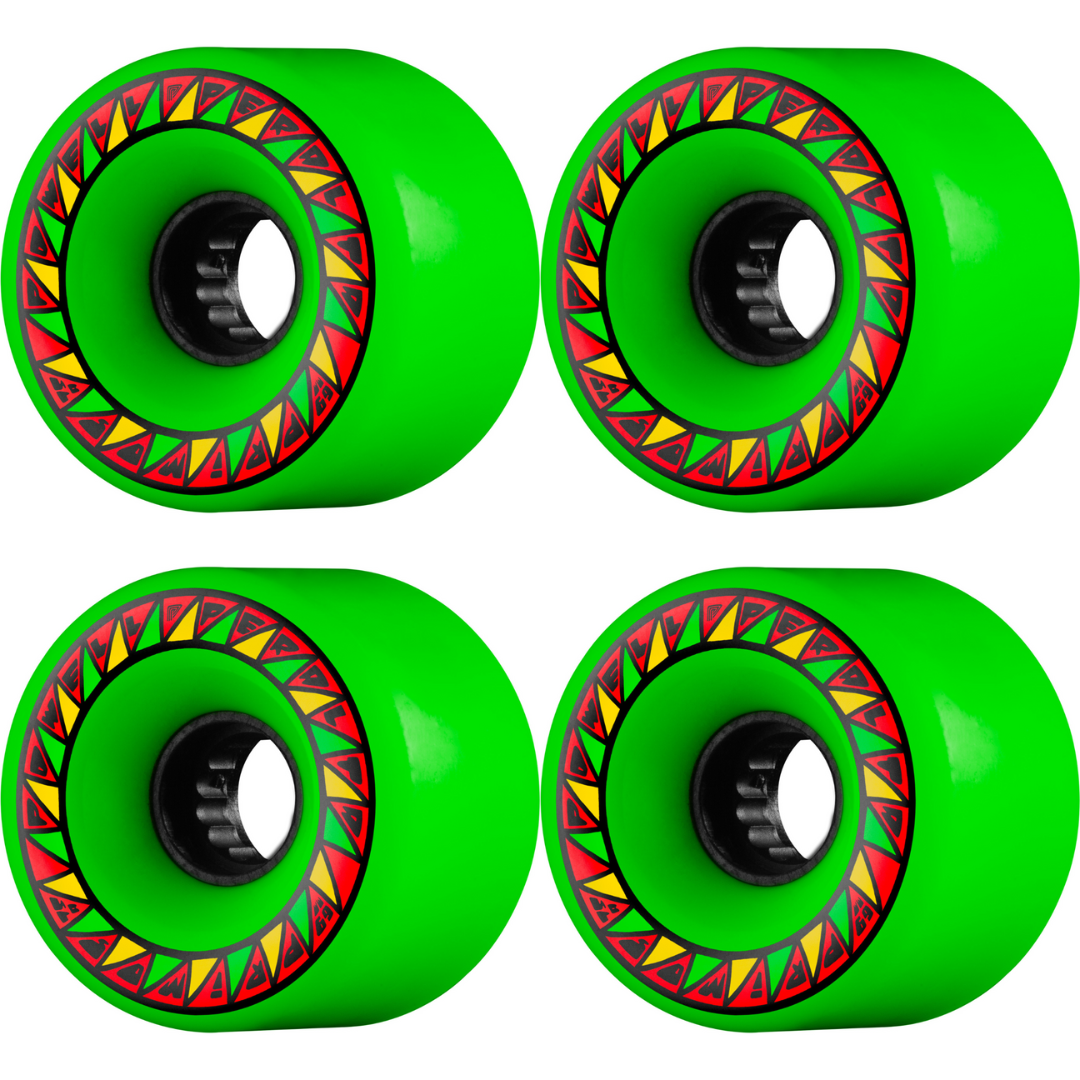 69mm Powell Peralta Primo Skateboard Wheels 75a Green