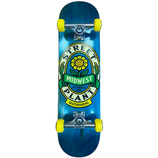 8.1" Street Plant Midwest Flower Complete Skateboard PSS Complete