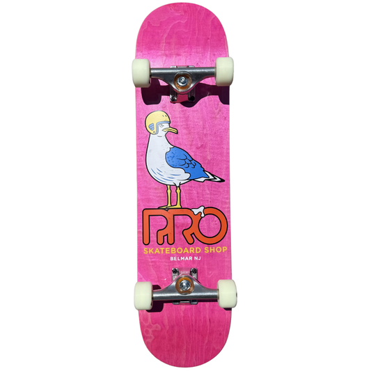 8.0" Pro Skateboard Shop Seagull Complete Skateboard - Pink