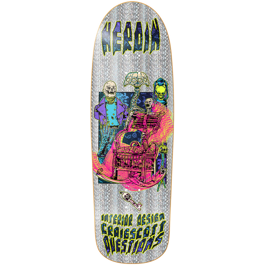 10.0" Heroin Skateboards Craig Questions Hellscape Deck