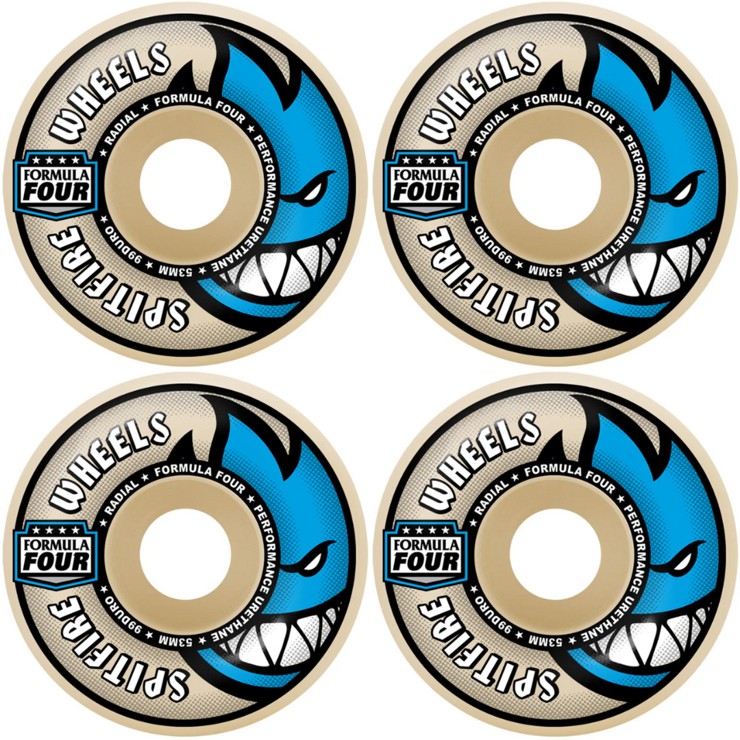 54mm Spitfire Wheels F4 Formula Four Radial