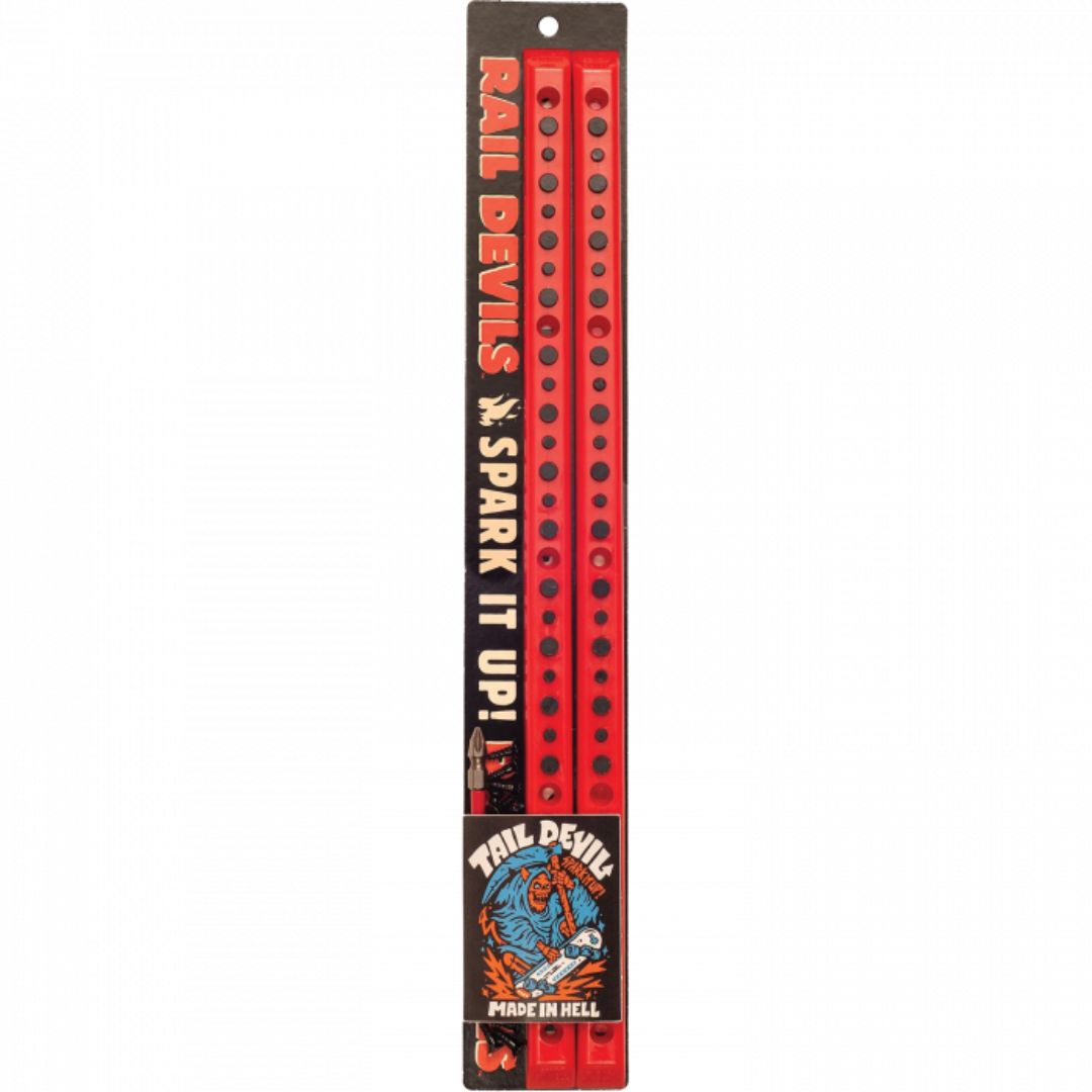 Tail Devil Rail Devils Sparking Skateboard Rails - Red