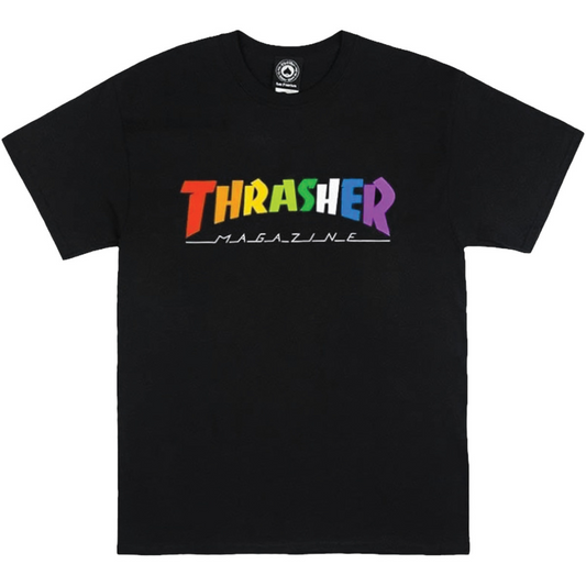 Thrasher Magazine Rainbow Mag T-Shirt - Black