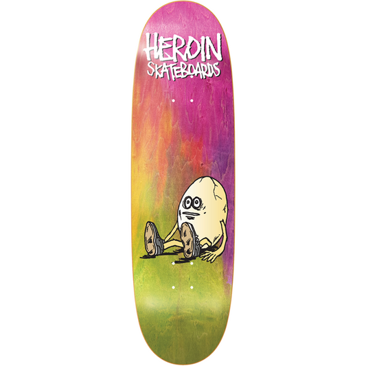 9.125” Heroin Skateboards Rainbow Egg Deck