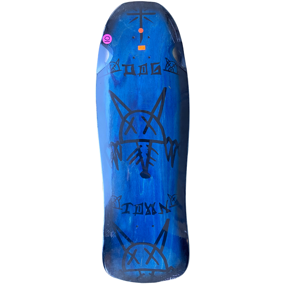 Dogtown Skates 10" Rat Face Skateboard Deck - Blue Stain