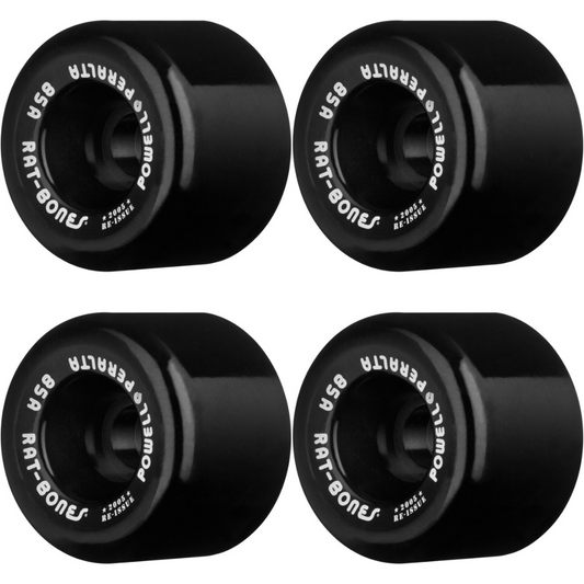 60mm Powell Peralta Rat Bones Skateboard Wheels 85a - Black