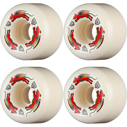 54mm Powell Peralta Nano Rats Skateboard Wheels 93a - AA2 Asymmetrical Shape