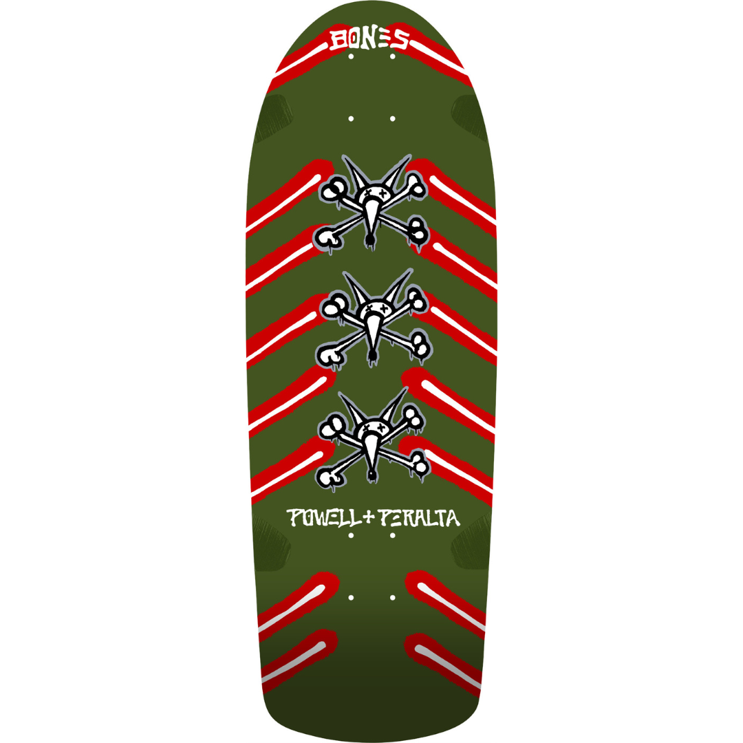 Powell Peralta 10.0" OG Rat Bones Skateboard Deck - Olive Green