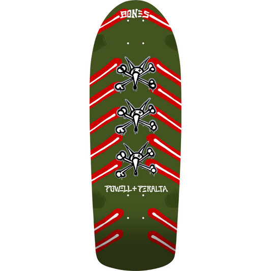 Powell Peralta 10.0" OG Rat Bones Skateboard Deck - Olive Green