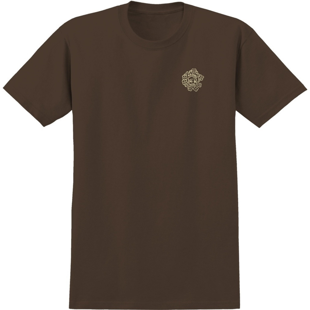 Krooked Skateboards MG T-Shirt - Chocolate (Brown) / Cream / Multicolor