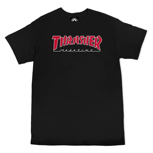 Thrasher Magazine Outlined T-Shirt - Black
