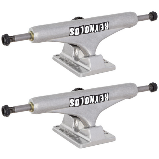 144 Hollow Independent Reynolds Block Inverted Kingpin Silver Mid Trucks (8.25")