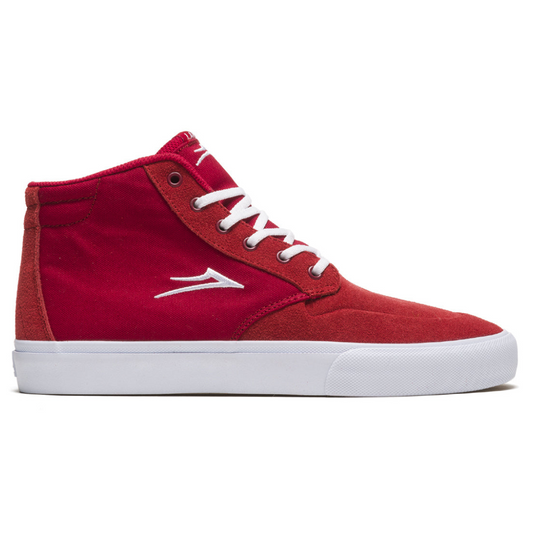 Lakai Riley 3 High - Red Suede Skate Shoes