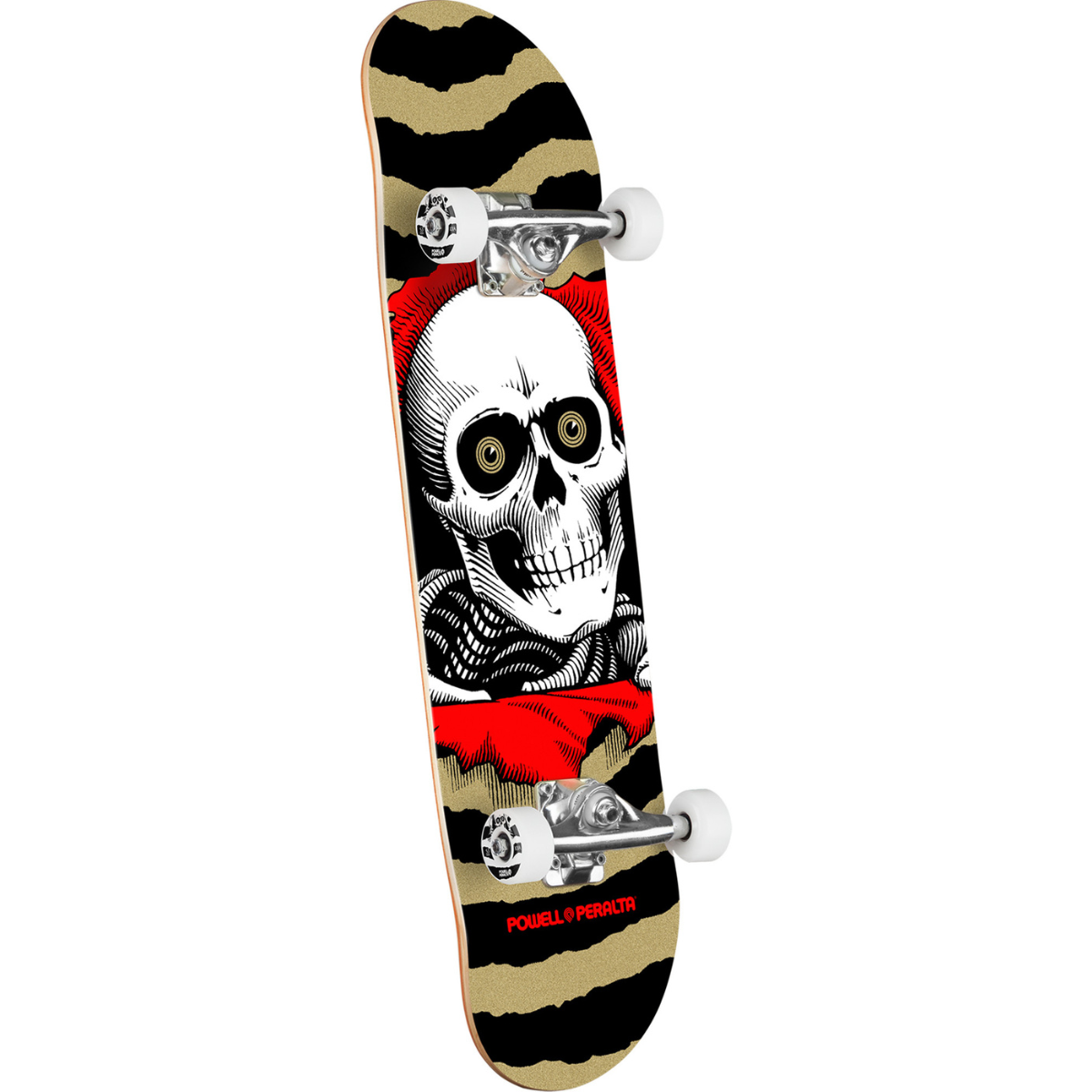 7.0" Powell Peralta Ripper Birch Complete Skateboard - Red / Metallic Gold