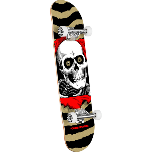 7.0" Powell Peralta Ripper Birch Complete Skateboard - Red / Metallic Gold