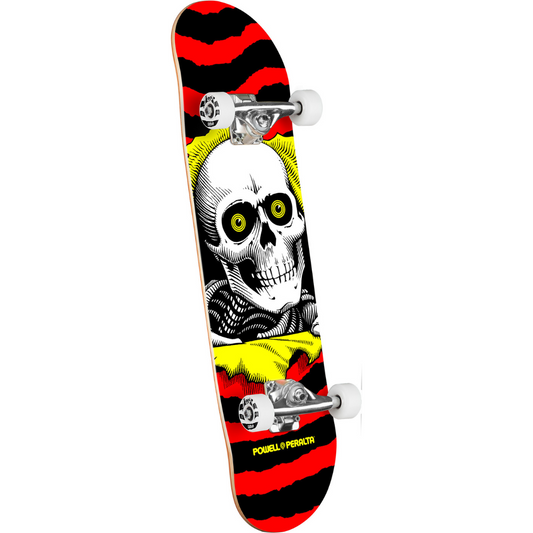 7.75" Powell Peralta Ripper Birch Complete Skateboard - Red / Yellow